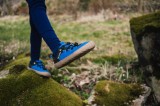 Be Lenka Dziecięce trampki barefoot Xplorer - niebieskie - czarna oliwka