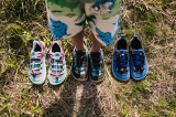 Be Lenka Dziecięce trampki barefoot Xplorer - niebieskie - czarna oliwka