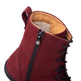 Shapen Cozzy zimowe buty barefoot kolor bordowy