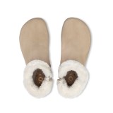 Shapen Fluffy beige | beżowe zimowe damskie buty barefoot