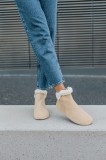 Shapen Fluffy beige | beżowe zimowe damskie buty barefoot