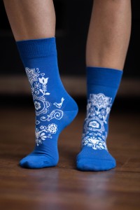 Be Lenka Folk | niebieskie skarpety barefoot 