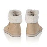 Shapen Fluffy beige | beżowe zimowe damskie buty barefoot