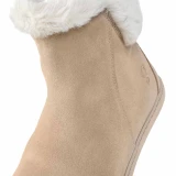 Shapen Fluffy beige | beżowe zimowe damskie buty barefoot