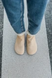 Shapen Fluffy beige | beżowe zimowe damskie buty barefoot