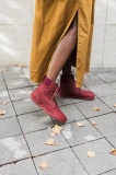 Shapen Urbaneer Burgundy | burgundowe zimowe buty barefoot unisex